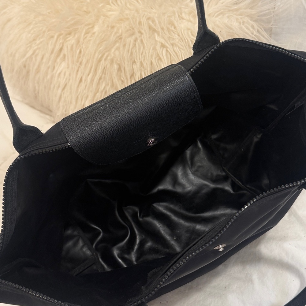 Elegant Black Tote Bag long champ - Picture 5 of 6